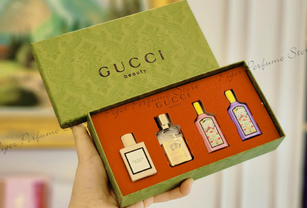 Giới thiệu set nước hoa Gucci Beauty 4pc Mini Perfumes Holiday Collectable Set 4*5ml