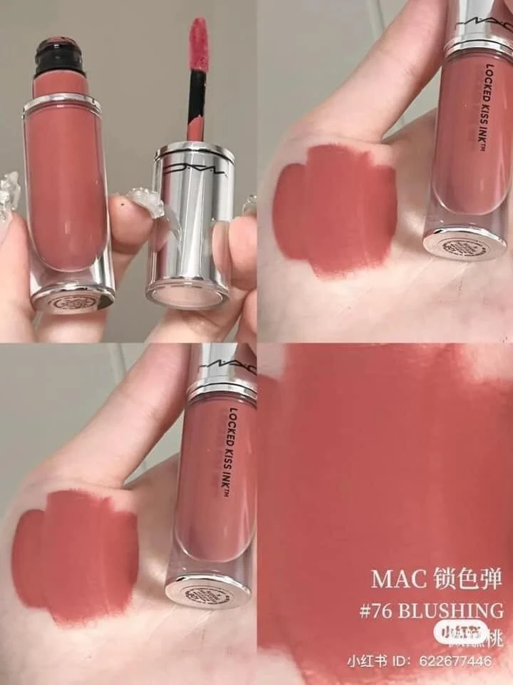 Chất Son MAC Locked Kiss Ink màu 76 mềm mịn tự nhiên